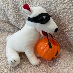 RARE! Target dog, bullseye.  Halloween Dog Plush Toy with Pumpkin